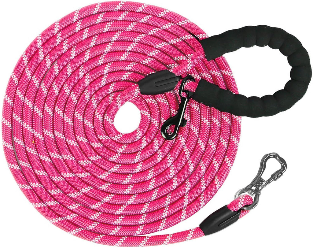 Long Dog Leash for Dog Training 16/20FT/30FT/50FT/100FT, Reflective Leash with Lockable Hook, Heavy Duty Dogs Lead Tie Out Rope for Large Medium Small Dogs Outside Walking, Playing, Camping, or Yard - Image 14