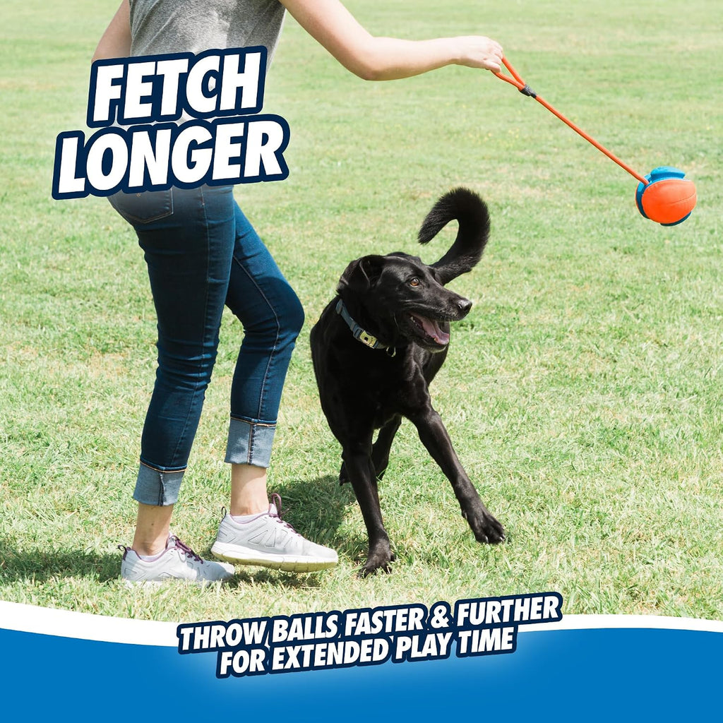 Chuckit Rope Fetch 3-in-1 interactive pet toy unwrapped for tug of war play