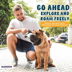 Emperor Pets Retractable Dog Leash 26 ft White - Heavy Duty Leash for Medium Large Dogs up to 110 lbs, Anti-Slip Grip, Poop Bag Dispenser - Aura Collection -BW26 - Image 9