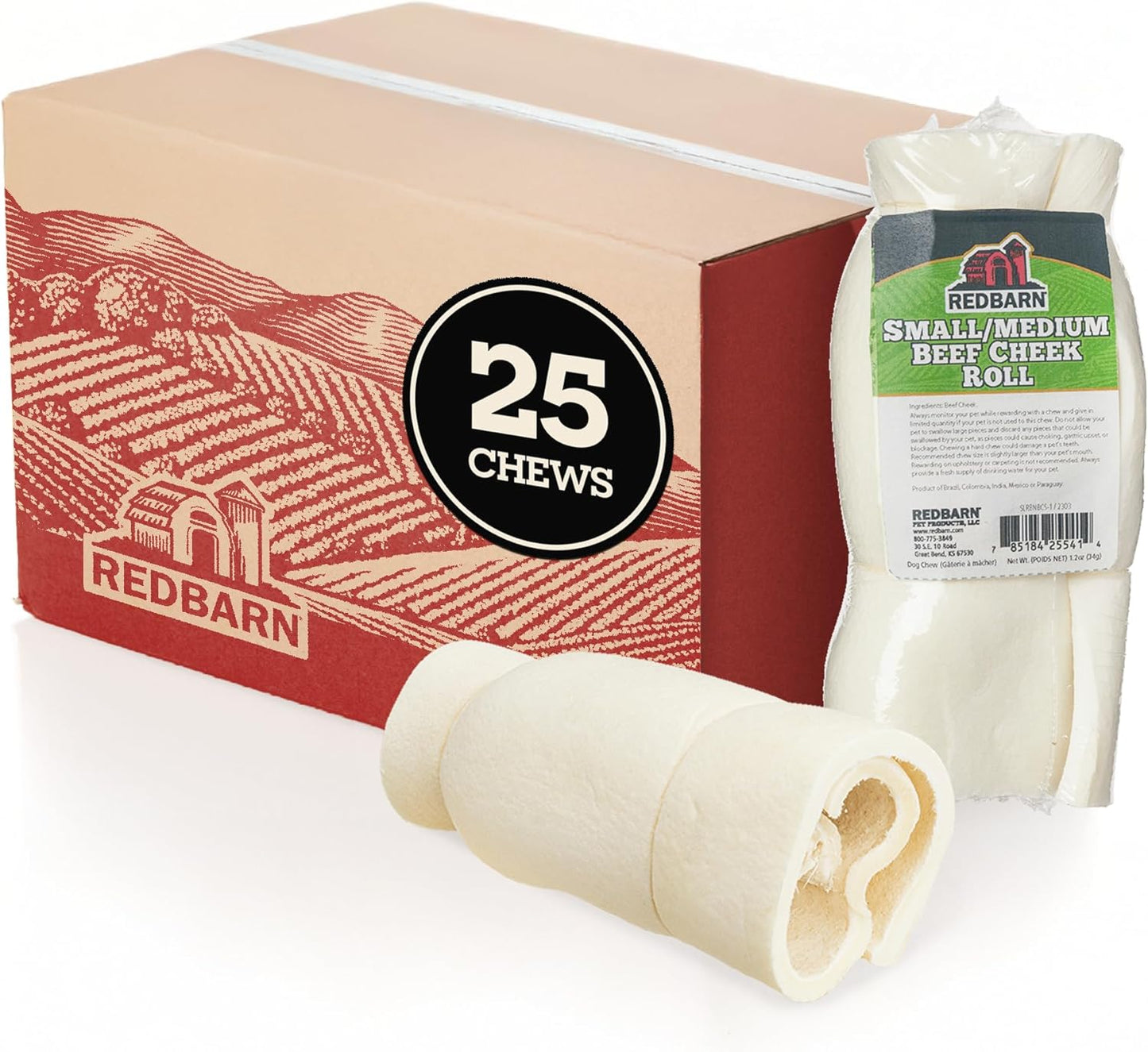 Redbarn Pet Products All-Natural Large Beef Cheek Rolls for Dogs, Uncoated - Single Ingredient Grain-Free Chew Treat Naturally Rich in Collagen - No Artificial Preservatives - Pack of 4 - Image 12