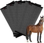 HUAME protective horse gear package layout illustrating purple large size dimensions