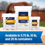 Back label view of Farnam SimpliFly showing precautionary text and ingredients