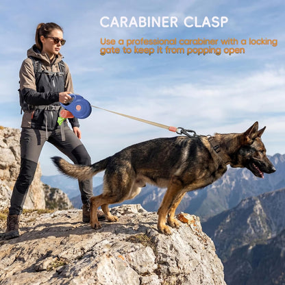 3DOEX dog leash showing built-in poop bag dispenser