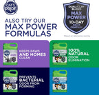 Back view of Cat's Pride litter packaging showing instructions