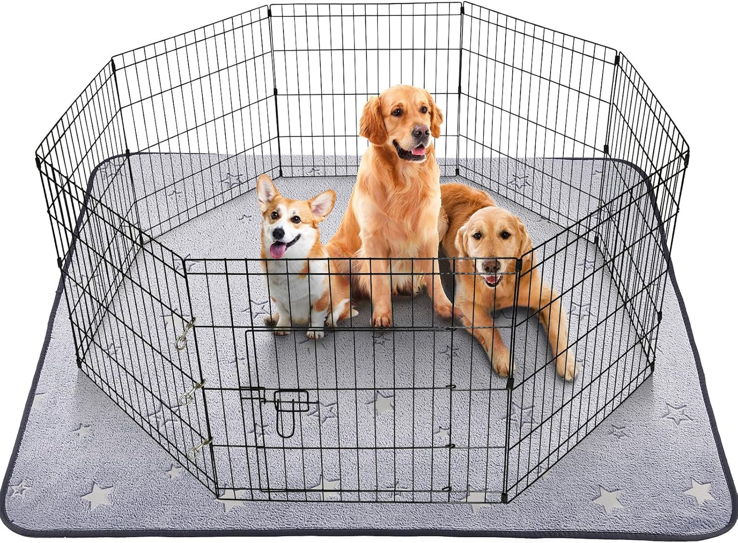 LOOBANI Washable Pee Pads for Dogs, 2 Pack 31 x 36 in Reusable Pee Pads for Dog Mat Puppy Mats Training Non Slip Whelping Mat for Dog Playpen, Crate, Car, Grey - Image 9