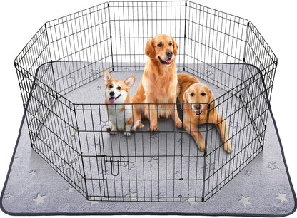 LOOBANI Washable Pee Pads for Dogs, 2 Pack 31 x 36 in Reusable Pee Pads for Dog Mat Puppy Mats Training Non Slip Whelping Mat for Dog Playpen, Crate, Car, Grey - Image 9