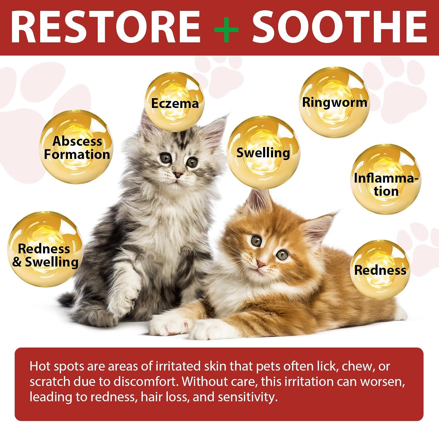 VOSIFSDIY Hot Spot Spray for Cats, Itch Relief for Cats, Relieve Irritated Skin, Long Lasting Moisturizing, Emotional Soothing,Pure Plant-Based Ingredients-100ml(2PCS) - Image 9
