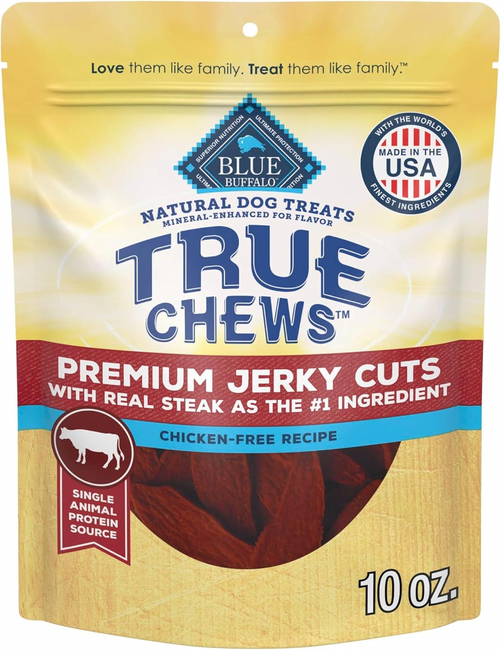 Blue Buffalo True Chews Premium Jerky Cuts Dog Treats with Natural Ingredients Chicken - Image 15