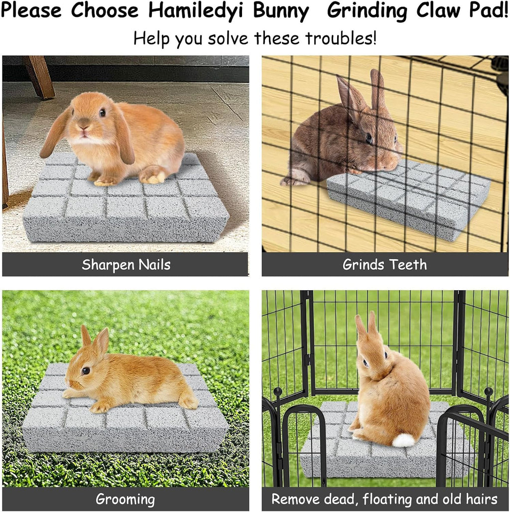 Hamiledyi chinchilla and guinea pig cage accessories showcasing the secure placement of the stone on an enclosure floor.