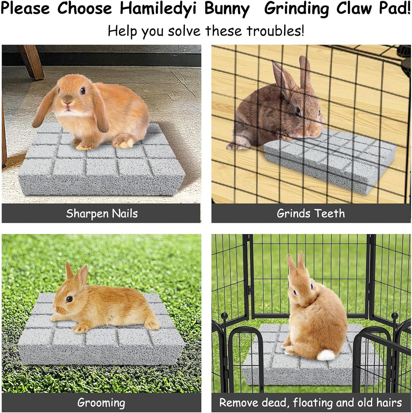 Hamiledyi chinchilla and guinea pig cage accessories showcasing the secure placement of the stone on an enclosure floor.
