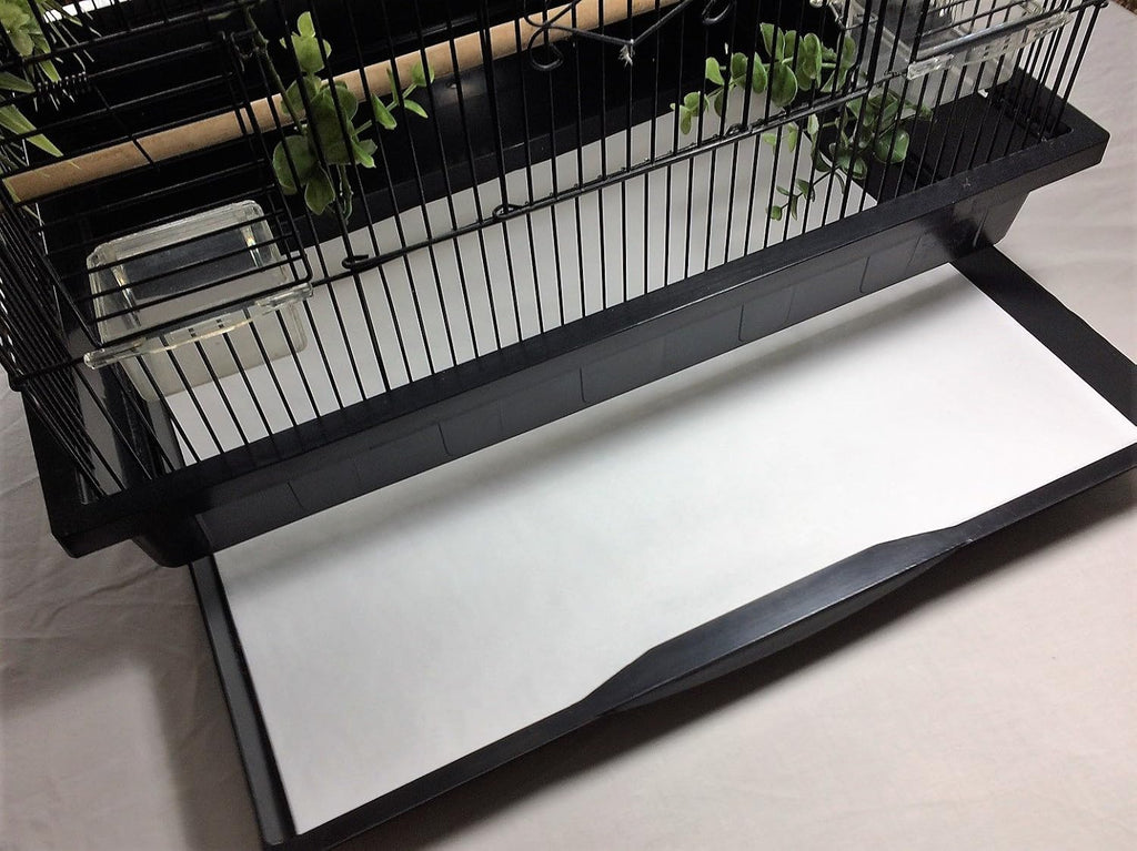Close up of poly coated moisture barrier on cage liner paper