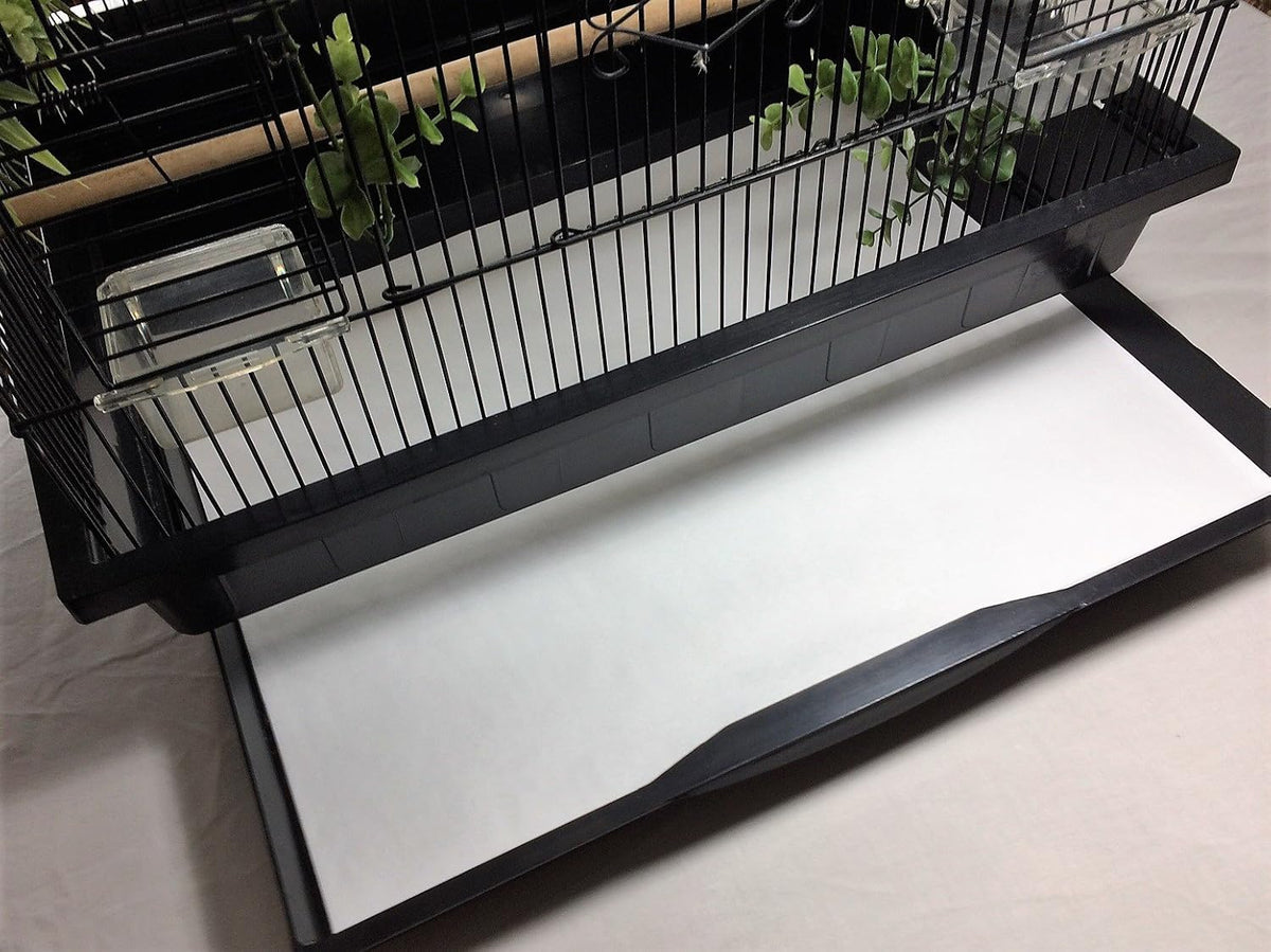 Close up of poly coated moisture barrier on cage liner paper