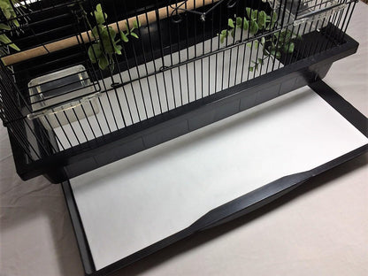 Close up of moisture resistant white paper texture for bird cages