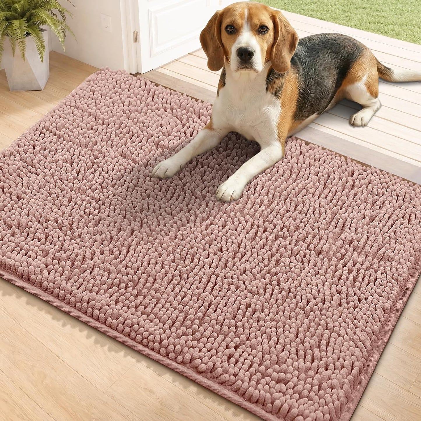 Bcoimo Super Absorbent Cat Door Mat, 24"*17" Anti Slip Mat for Muddy Paws, Pet Rugs for Dirty Paws Washable that Absorbs Moisture and Dirt, for Cat Cage and Pet Resting Carpet - Image 14