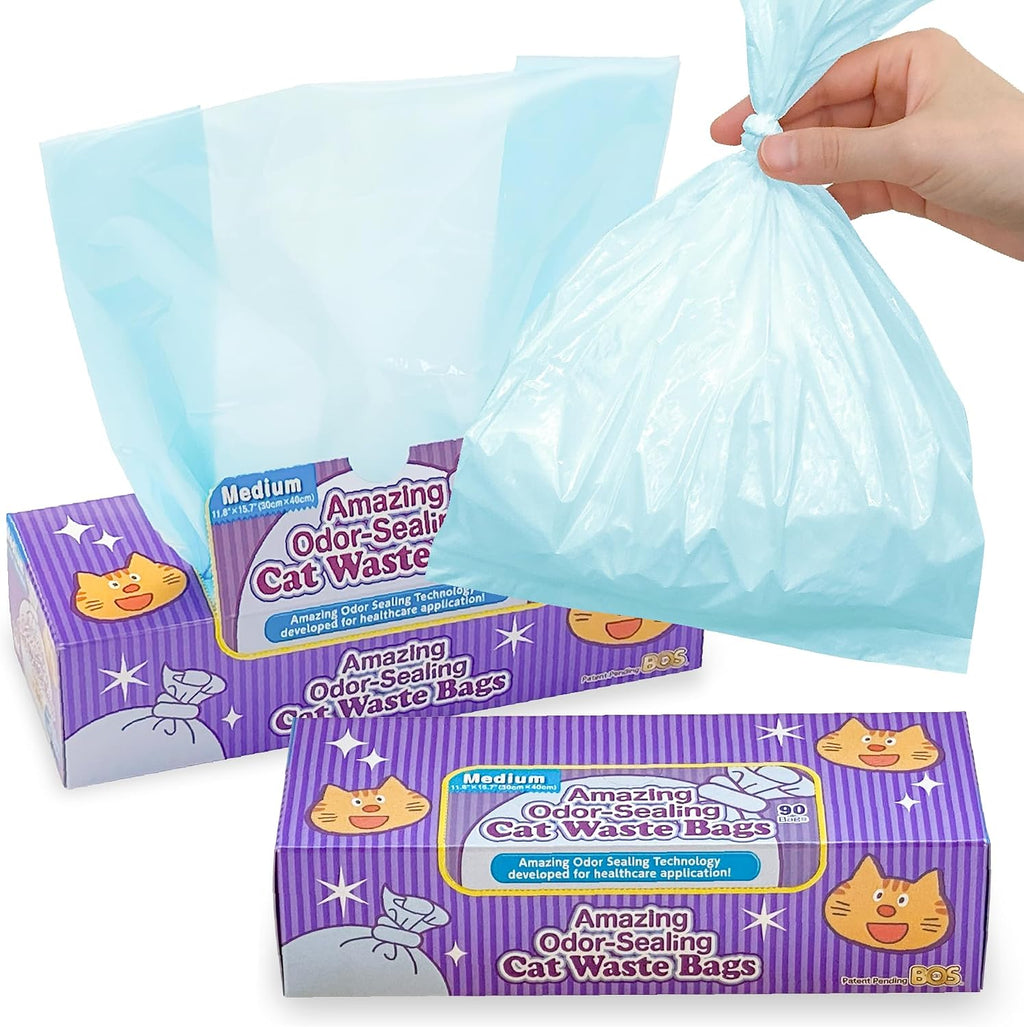 BOS Amazing Odor Sealing Cat Waste Disposal Bags front view