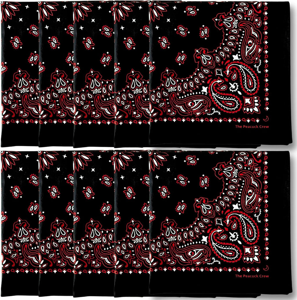 The Peacock Crew cotton fashion accessories arranged in a variety pack