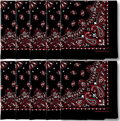 The Peacock Crew cotton fashion accessories arranged in a variety pack
