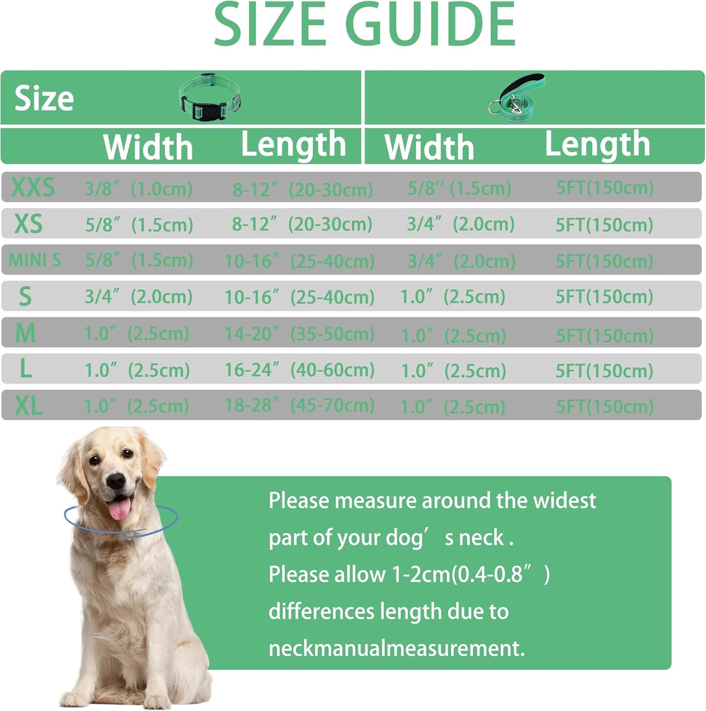 Adjustable XS dog collar with quick release locking mechanism
