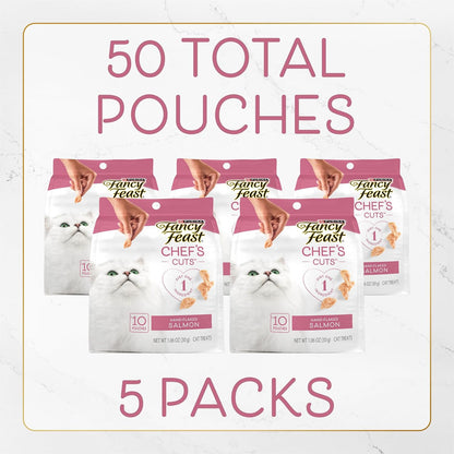 High protein natural feline rewards steam baked salmon flakes