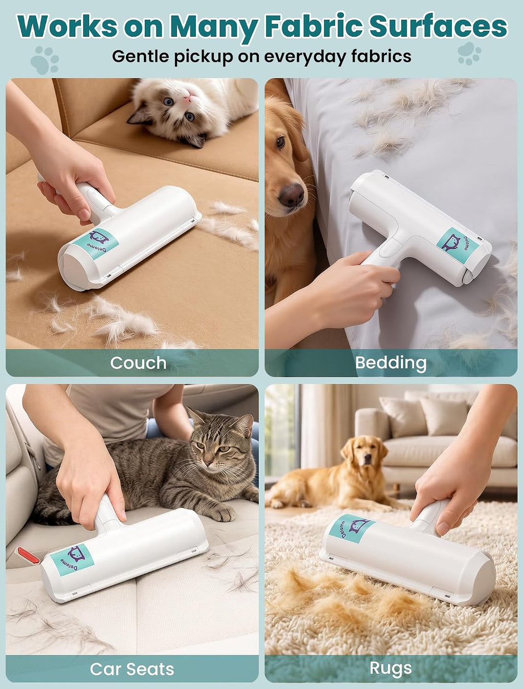 Delomo hair removal tool opening the waste disposal compartment