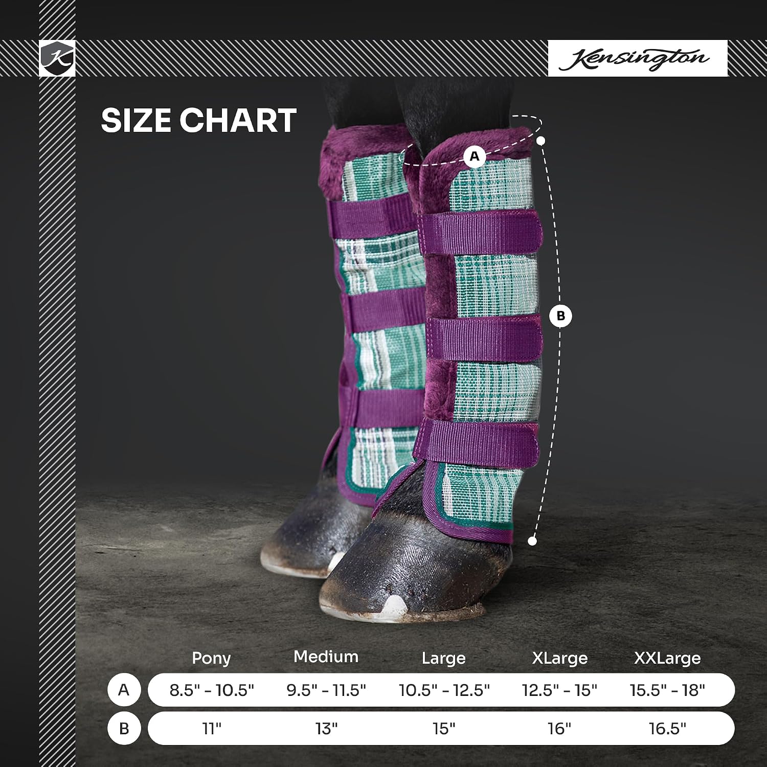 Premium Textilene mesh horse boots for pasture insect defense