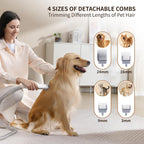 White ZKSCool dog hair vacuum machine showing the 1.5 Liter dust cup