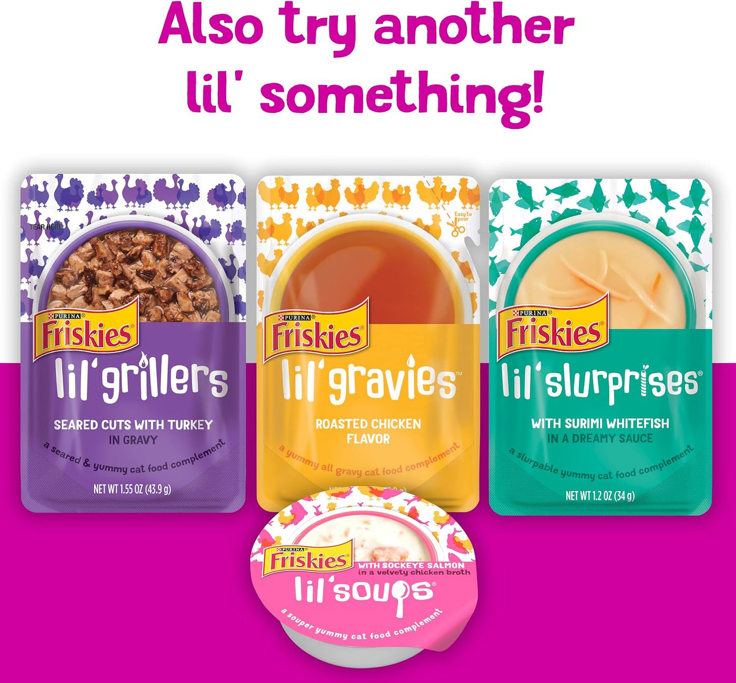 Healthy hydration boosting pureed cat treat from Purina Friskies brand
