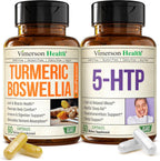 vimerson health boswellia turmeric 5htp supplement bundle bottles