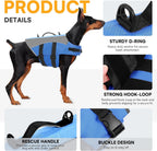 Queenmore small dog life jacket showing superior buoyancy foam side profile