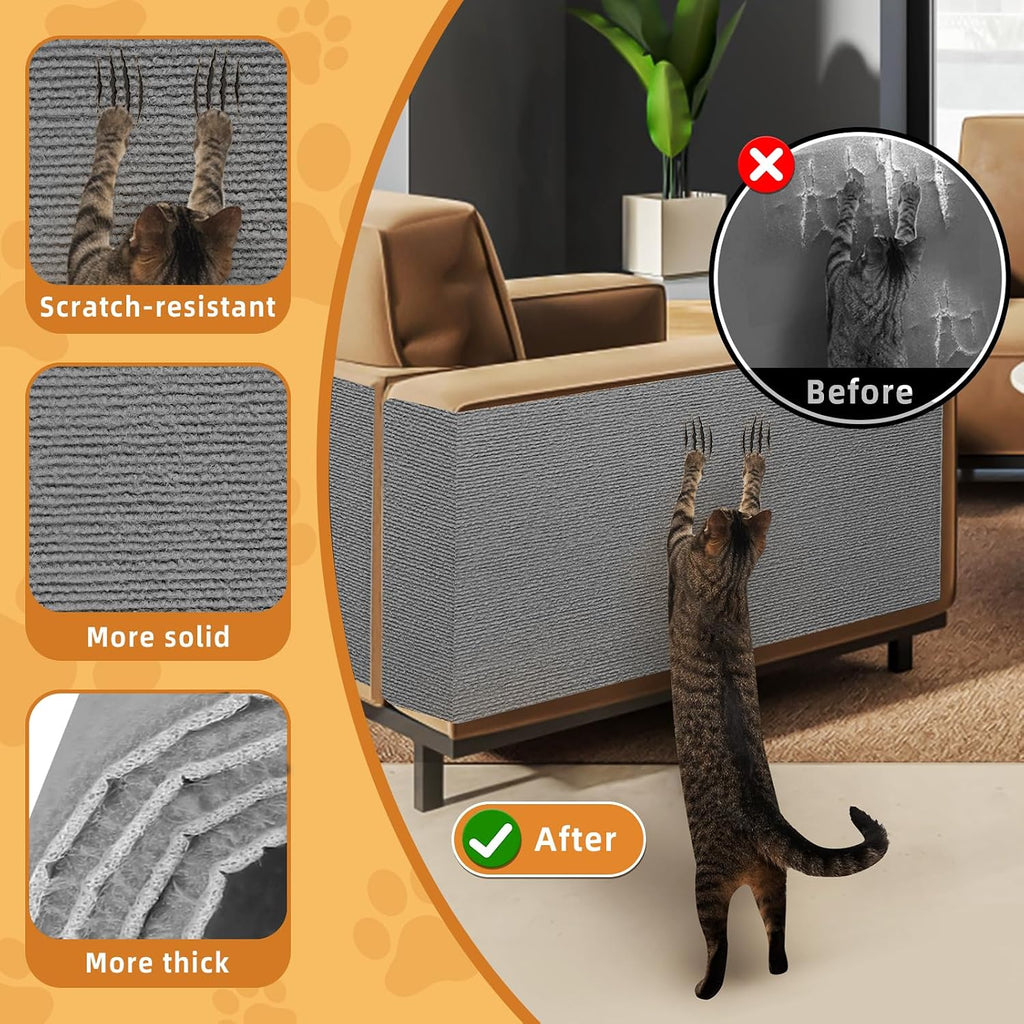 Close up of textured felt material on Acedigi cat scratch pad