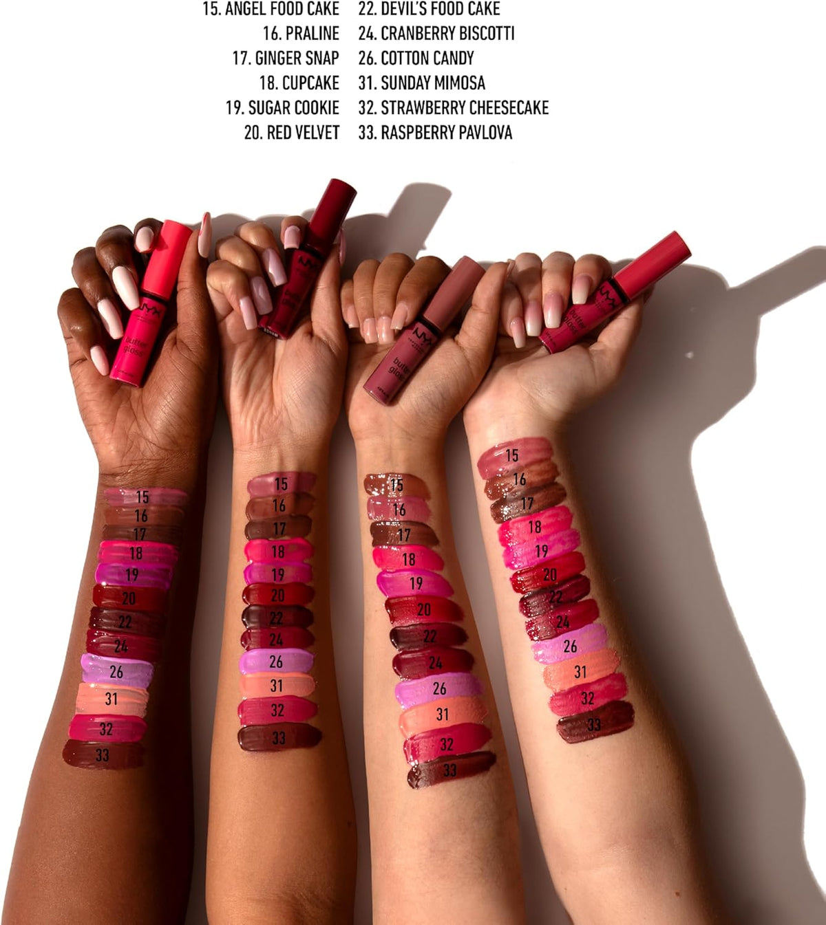 Vanilla Cream Pie lip gloss applied elegantly on lips for a soft supple look.