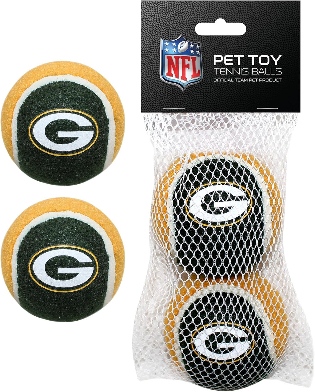 NFL NEW ENGLAND PATRIOTS TENNIS BALLS for DOGS & CATS - 2 piece set with Team Logo in Vibrant Team Color - Image 10