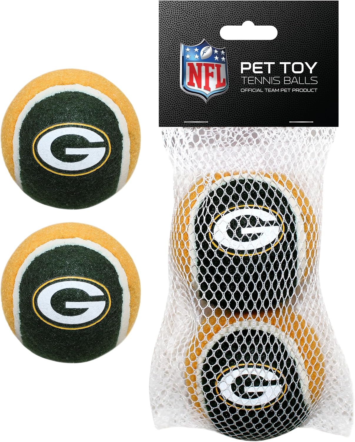 NFL NEW ENGLAND PATRIOTS TENNIS BALLS for DOGS & CATS - 2 piece set with Team Logo in Vibrant Team Color - Image 10