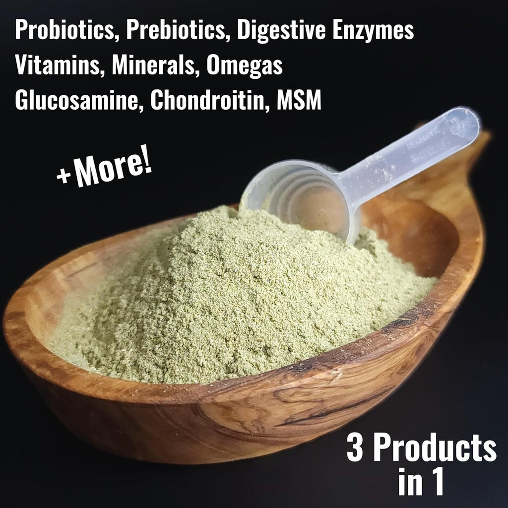 Dogzymes Complete daily supplement powder for active and senior dogs