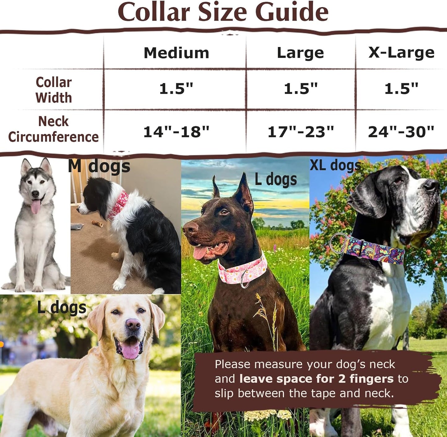Secure limited cinch pet collar for German Shepherds and Pitbulls