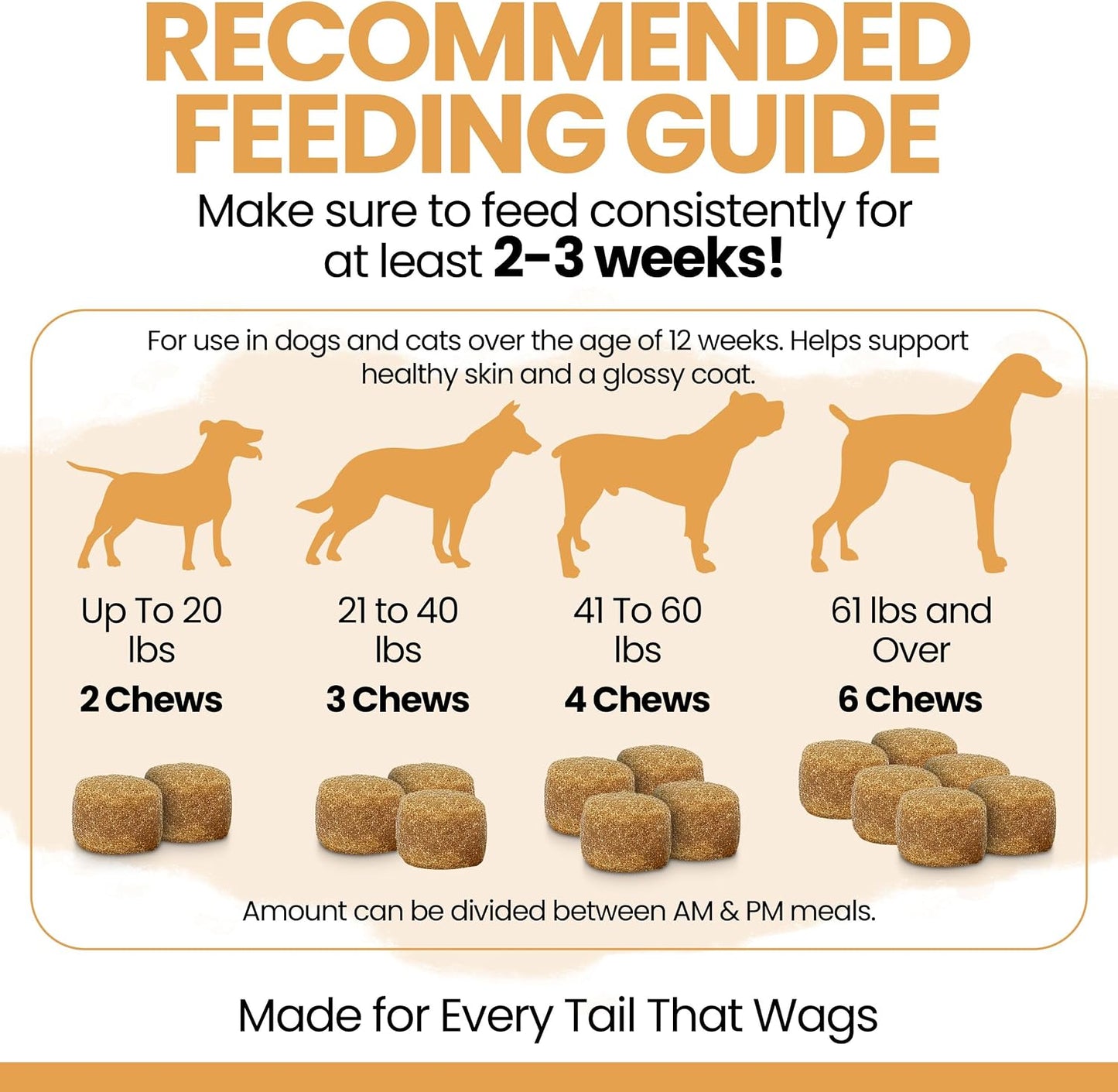 Authentic Chew + Heal dog allergy relief chews on a plain white background