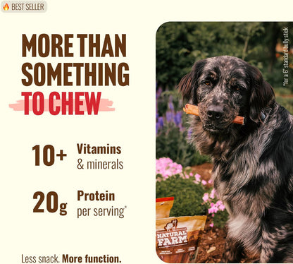 Extra thick six inch odor free dog treats for aggressive chewers