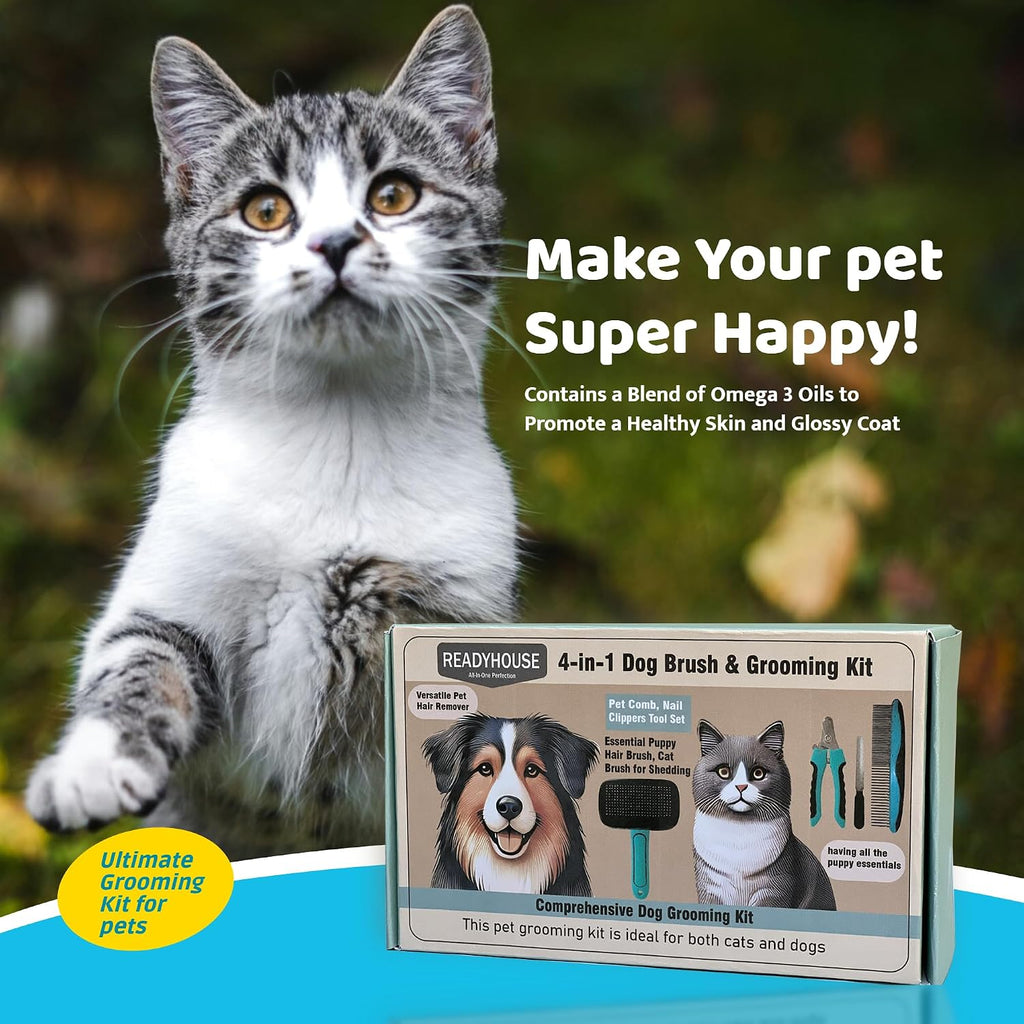 ReadyHouse pet nail trimmers with safety guard and stainless steel blades for safe home claw care.