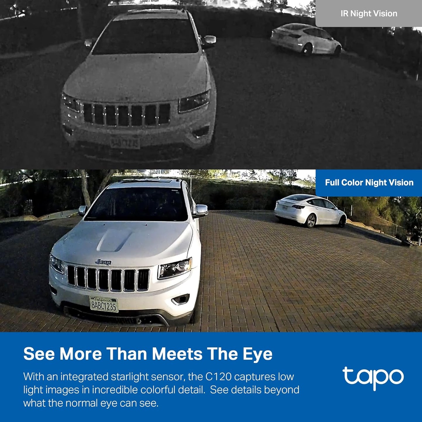 Tapo 2K+ Indoor/Outdoor Wired Security Camera - 2024 PCMag Editors' Choice, Person/Pet/Vehicle Detection, Baby Monitoring, Color Night Vision, Subscription-Free Local Storage or Optional Cloud, C120 - Image 2