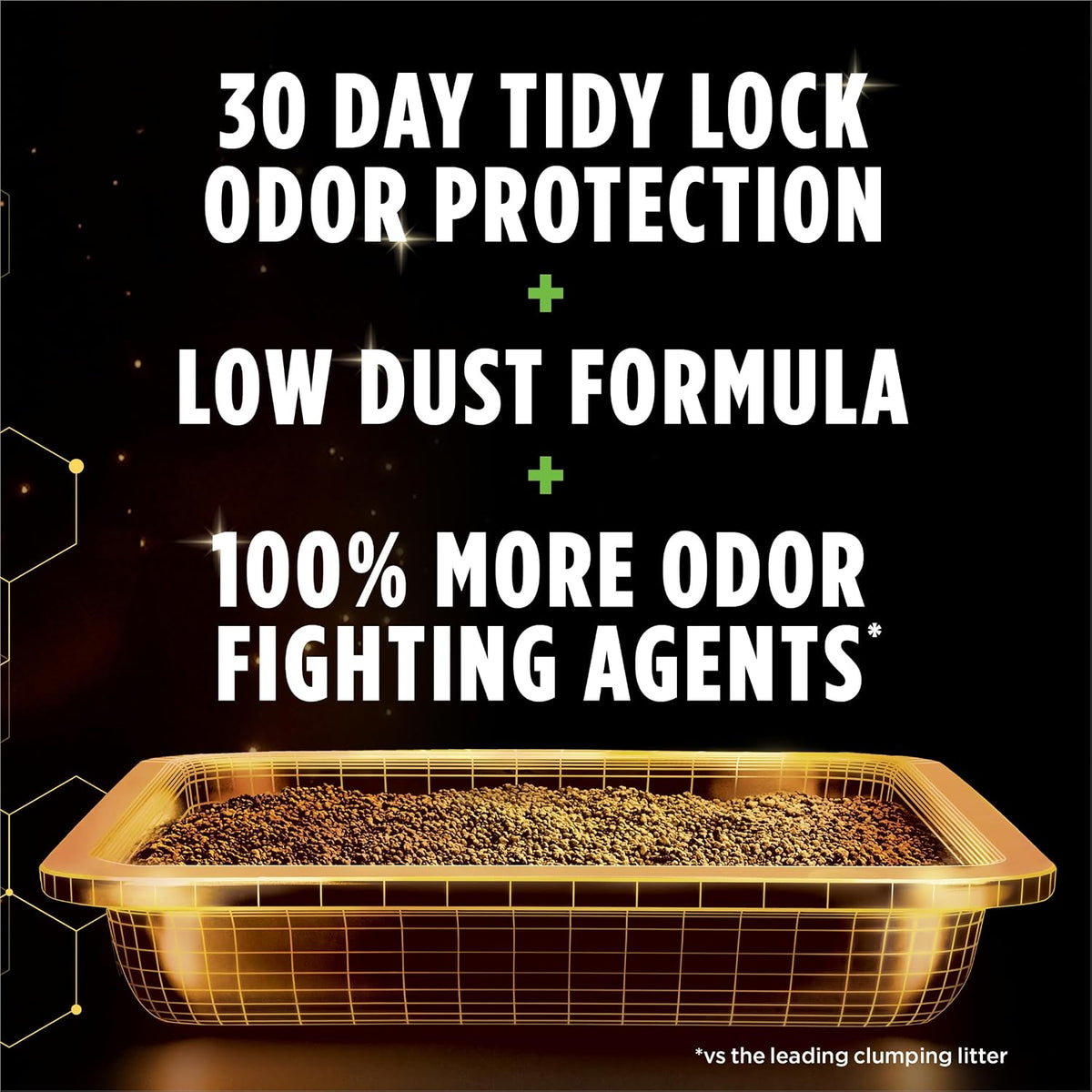 Close up of Purina Tidy Cats Performance Plus clumping texture