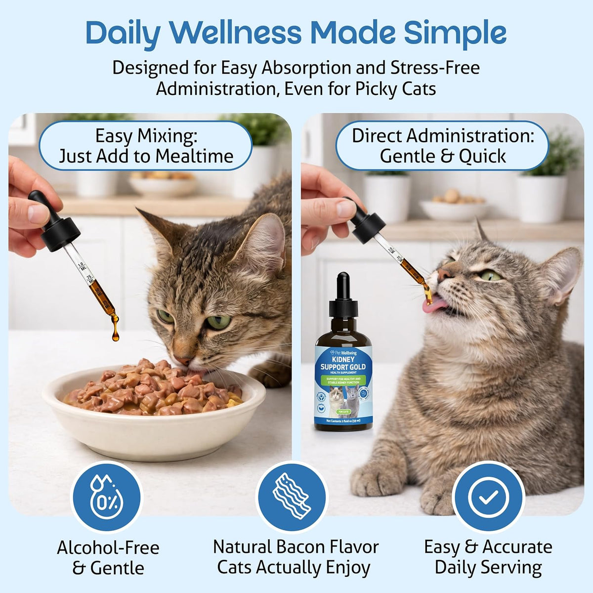 Pet Wellbeing herbal kidney support formula ingredient label