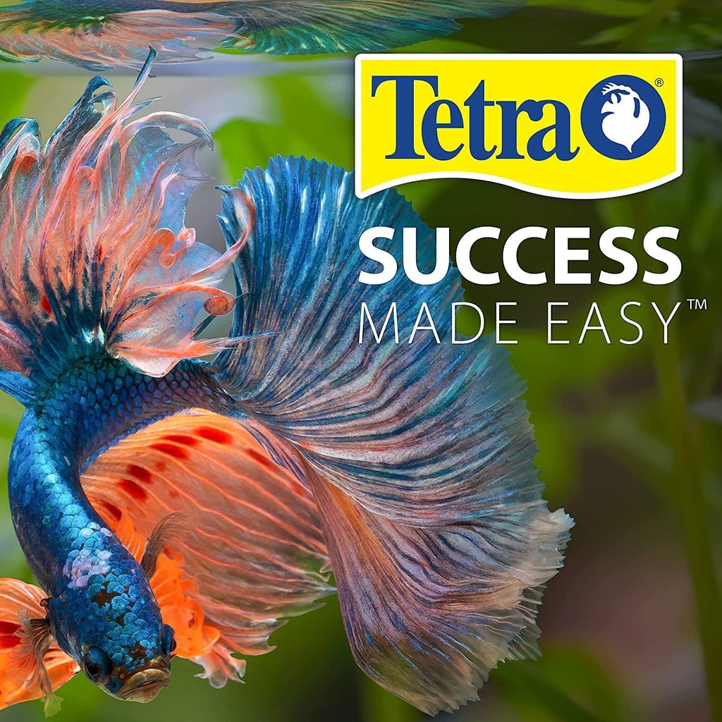 Back view of Tetra fish food packaging with ingredient details