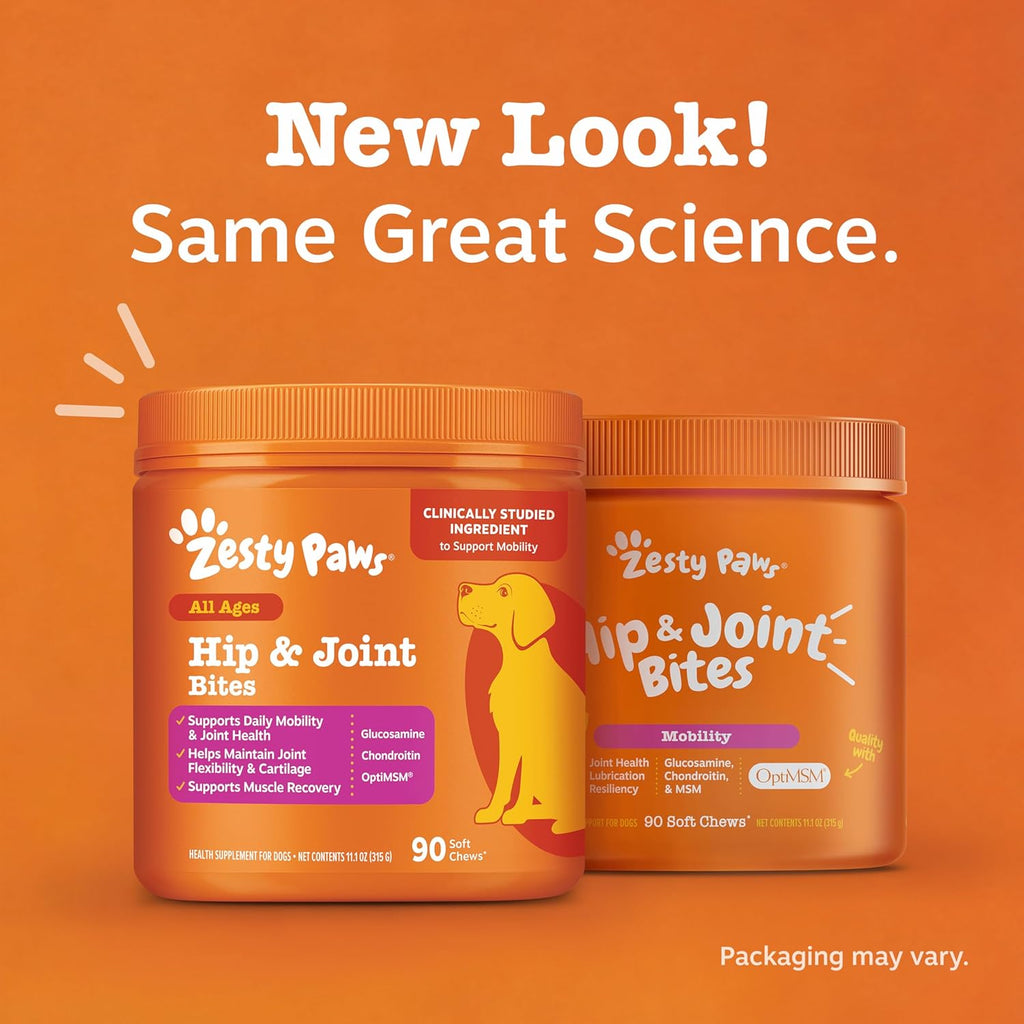 Zesty Paws Hip and Joint for Dogs, Glucosamine for Dogs Hip and Joint Supplement with Chondroitin, MSM, Vitamins C & E - Bacon, 90 Count - Image 10