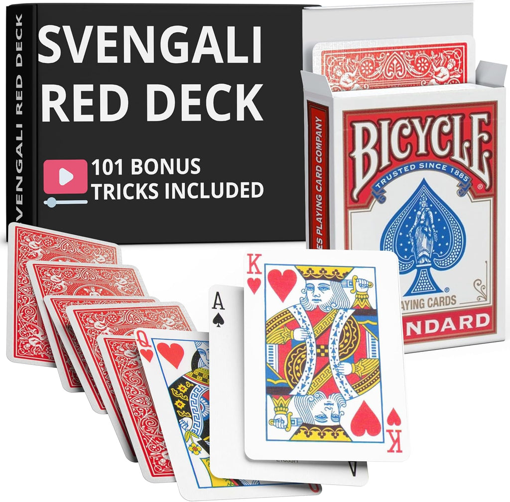 Ted's Sterling Magic Precision Bicycle Svengali Deck front view