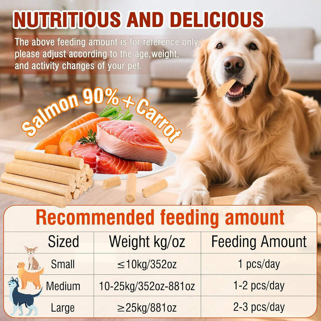 A Better Treat Salmon and Carrot Dog Sticks packaging