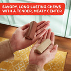 Real Chicken and Veggies dog chew texture detail