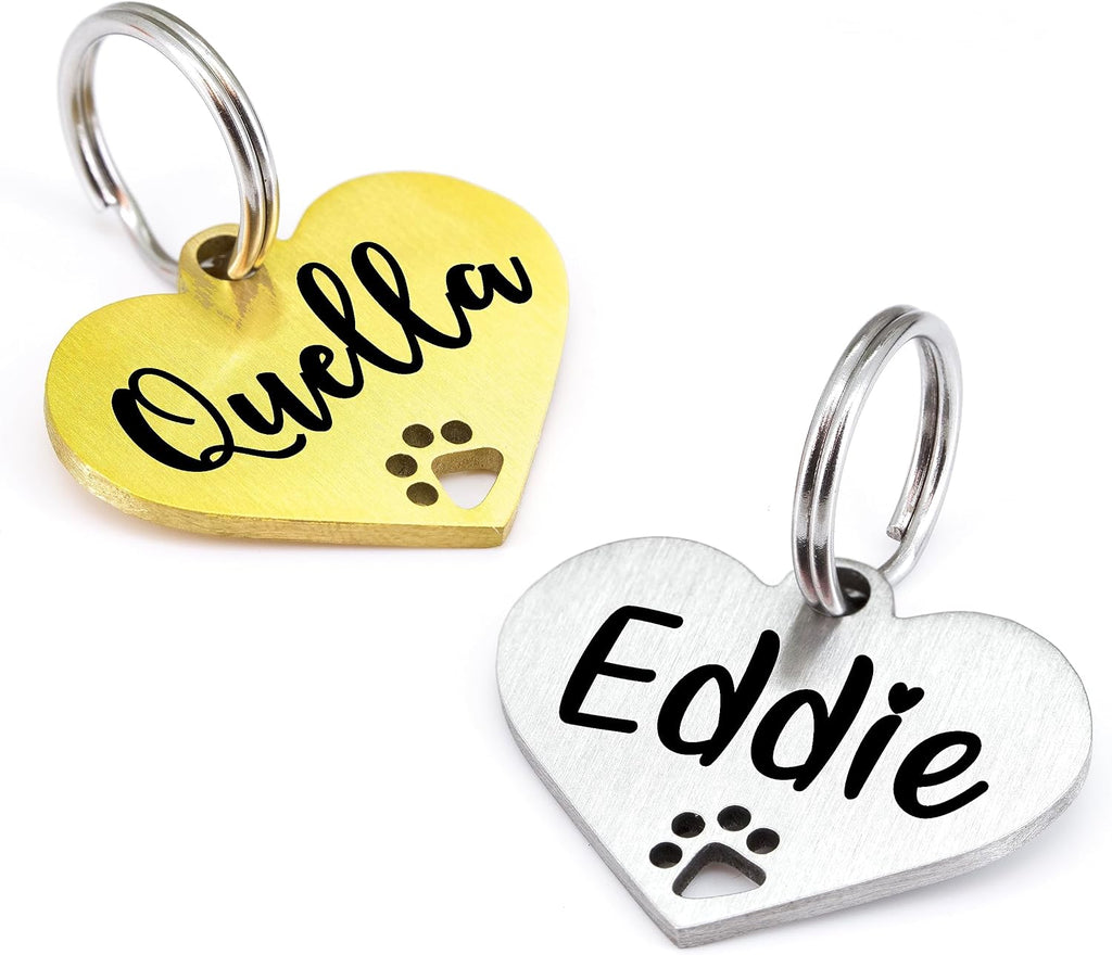 Ultra Joys Dog Tags Personalized for Pets - Hollow Paw Custom Pet ID Tag - Engraved Dog Tag for Small, Large Dogs - Large Bone in Black - Image 13