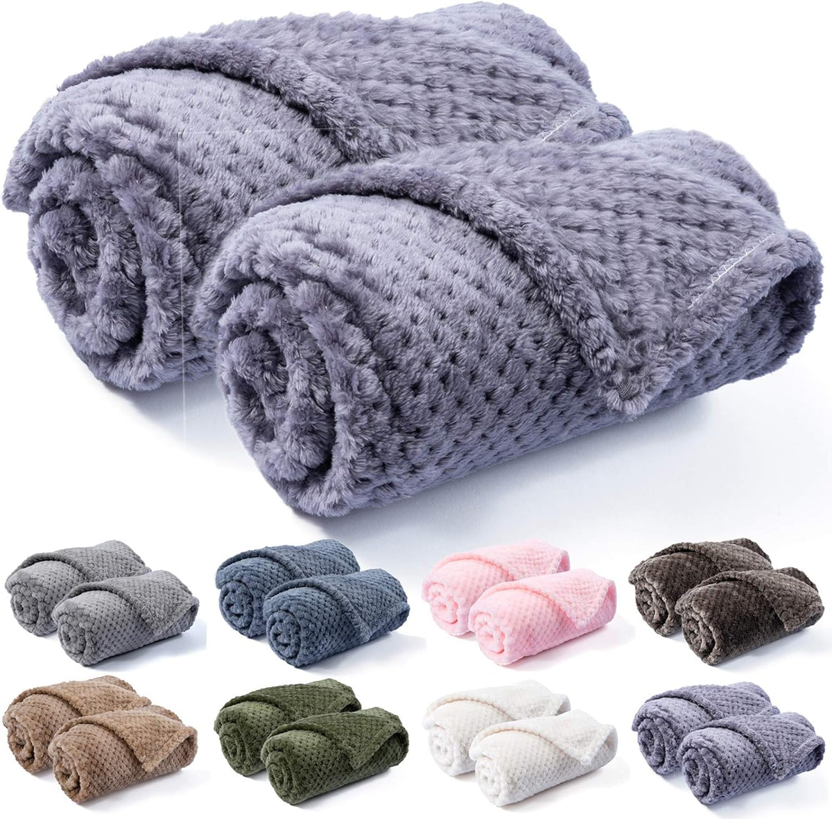 Dog Blanket or Cat Blanket or Pet Blanket, Warm Soft Fuzzy Blankets for Puppy, Small, Medium, Large Dogs or Kitten, Cats, Plush Fleece Throws for Bed, Couch, Sofa, Travel (L/40" x 48", Dark Green) - Image 15