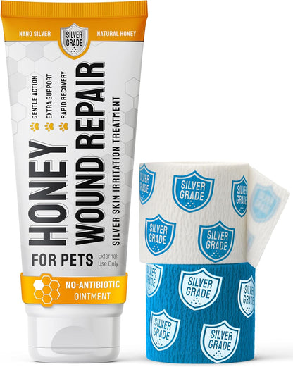 SILVER GRADE Dog Wound Spray Helps with Hot Spots, Irritations, Bites, Burns, Rashes, Itch, Scratching - Better Use with a Dog Cone to Stop Licking - Safe for Large and Small Breeds - 4 oz - Image 9