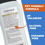 Dog enjoying bath time with Wahl oatmeal relief shampoo